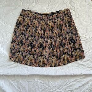 Broadway & Broome Madewell Size 8 Pleated Chiffon Mini Skirt Side‎ Zipper